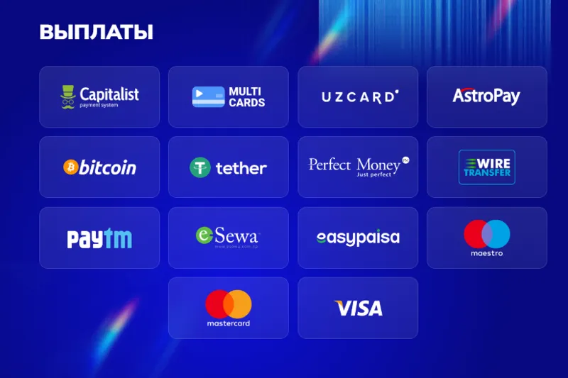 Payment system options for the MostBet affiliate program