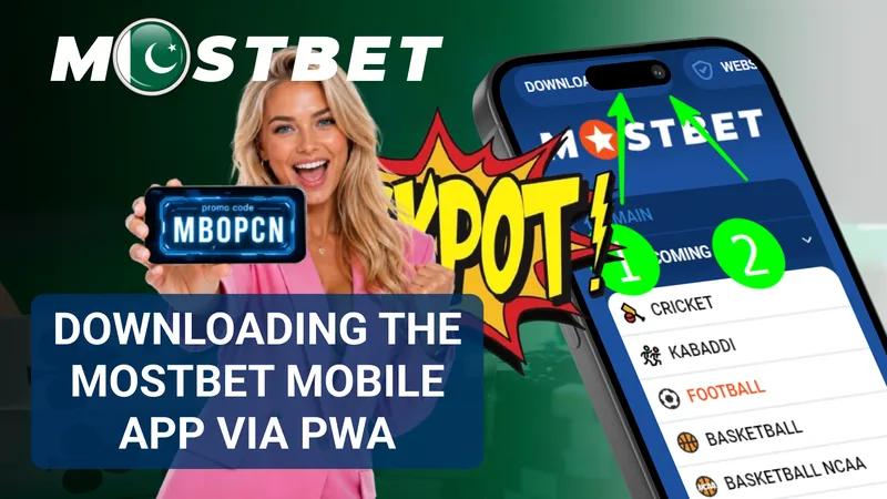 Mostbet PWA installation on iPhone