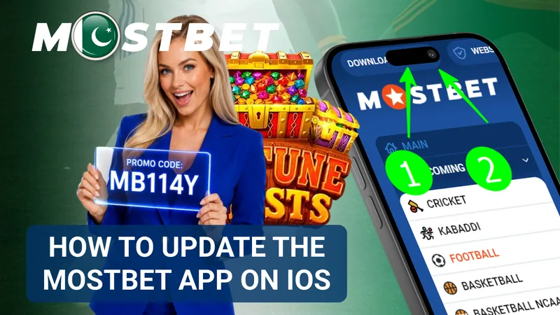 Updating the Mostbet app on iOS