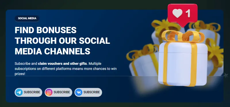 Follow MostBet on social media and benefit from it