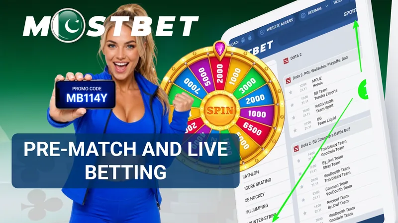 Mostbet Pakistan betting options for sports events