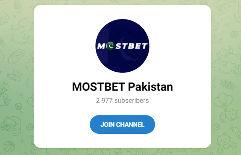 The MostBet Telegram channel publishes current promo codes